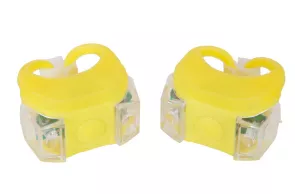 Мигалка задня 2шт BC-RL8002 білий + червоне світло LED силіконовий (жовтий корпус)