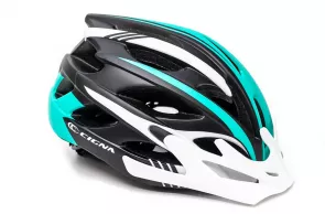 Bicycle helmet CIGNA WT-016 black-white-turquoise