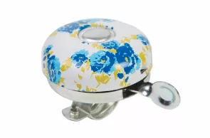 bell for bicycle VLT white with blue flowers 58mm