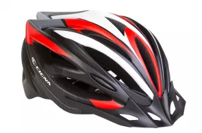 Шлем велосипедный CIGNA WT-068 черно-бело-красный