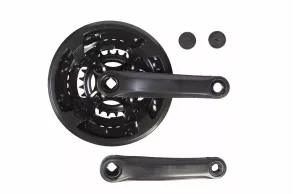 chainwheel ST L152мм 24-34-42Т cotterless black HX HX-C-AM018 with plastic cover 