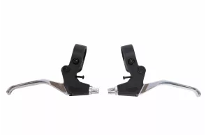 Brake lever Al + Pl for 3 fingers black with silver YINXING YX-B605 