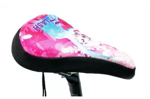 Gel saddle cover FROZEN 200*150mm black-pink