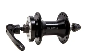 front hub AL 36H for disc SHUNFENG SF-A262F black with QR