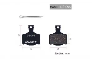 Колодки тормозные полуметалл disc DUST DS-09S MAGURA MT2, MT4, MT6, MT8